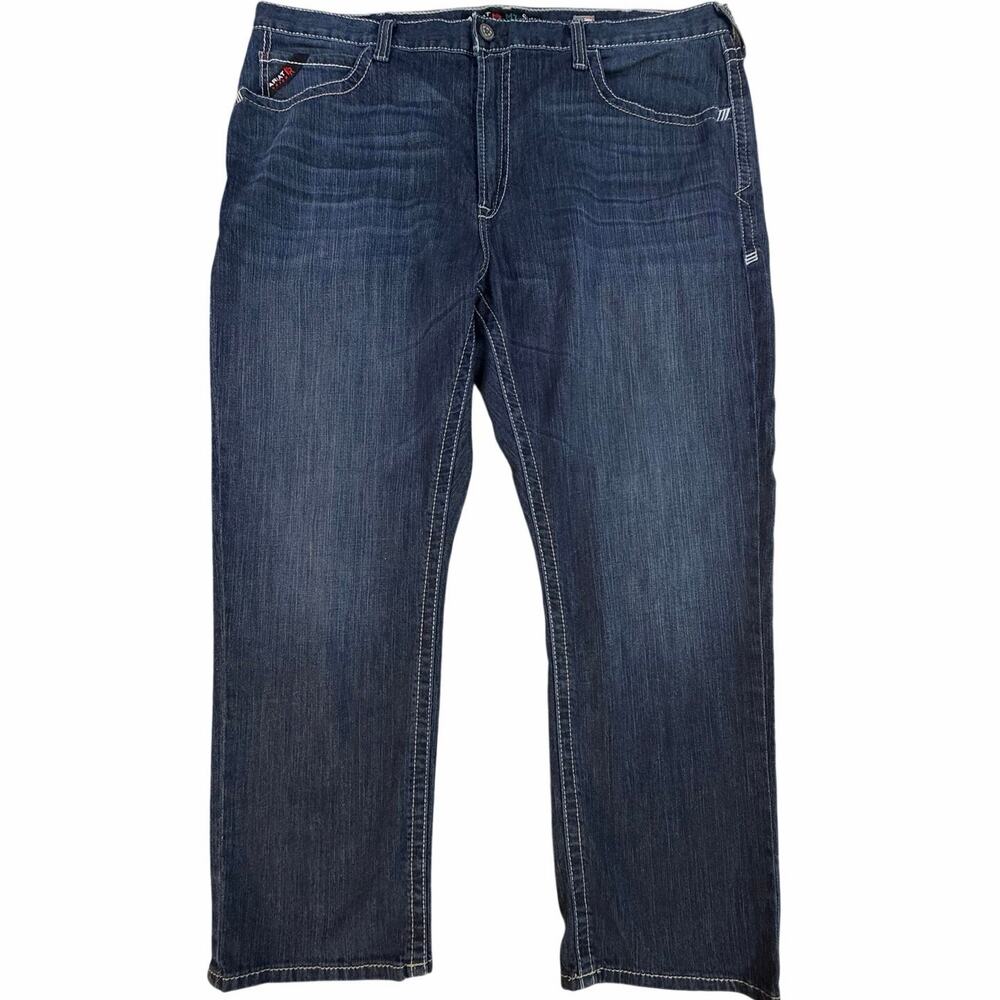 Ariat FR M7 Slim Straight Leg Jeans Mens 42X30 Flame Resistant Blue Denim CAT 2